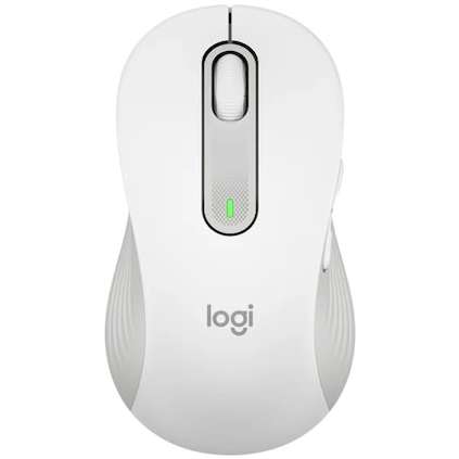 Mouse Logitech M650 L Pentru Stangaci Silent Bluetooth Wireless Bolt USB Receiver Alb