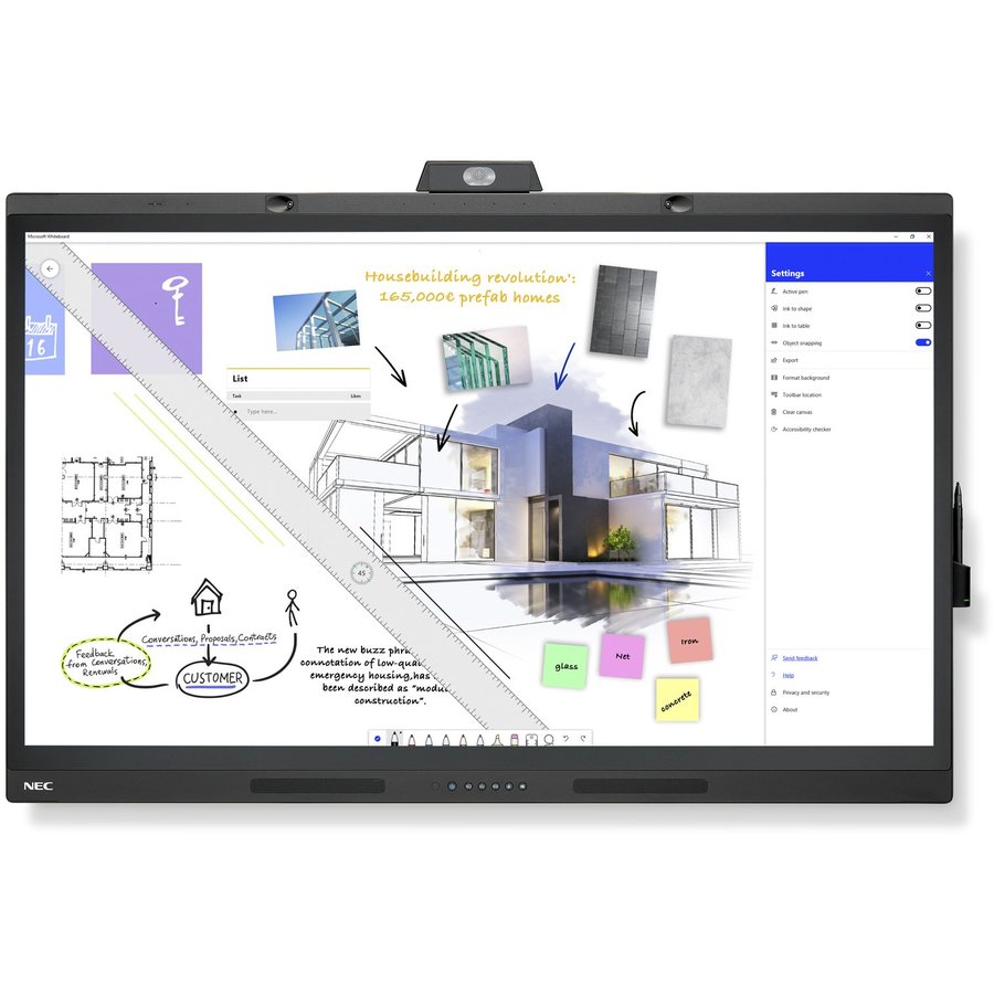 Monitor Conferinta WD551 55inch 8ms UHD Black