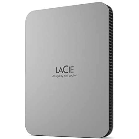 Hard disk extern Lacie Mobile Drive 1TB 2.5 inch USB-C Moon Silver