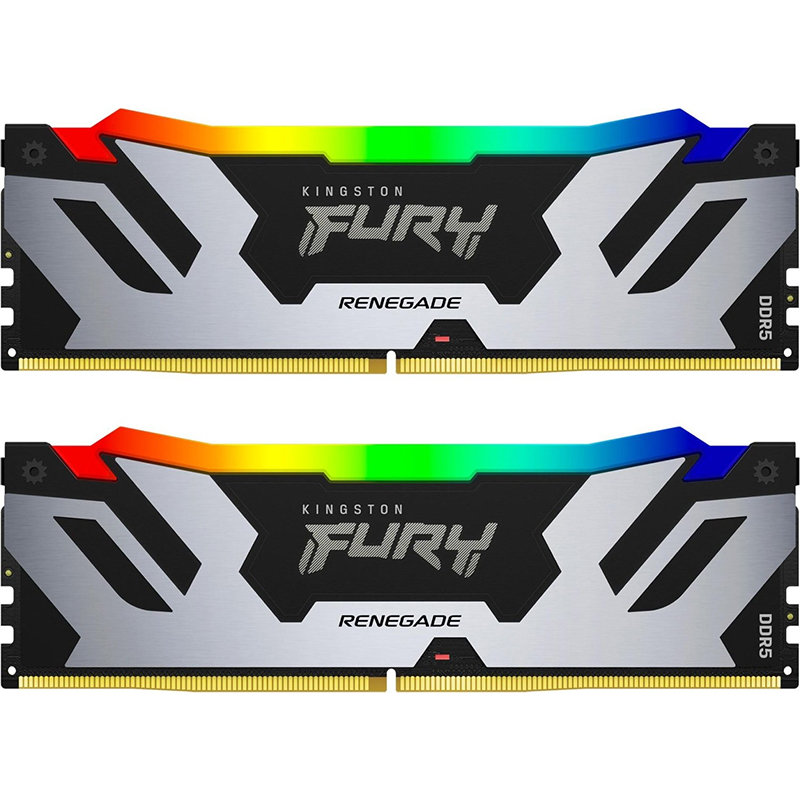 Memorie FURY Renegade RGB Silver 32GB (2x16GB) DDR5 6400MHz CL32 Dual Channel Kit