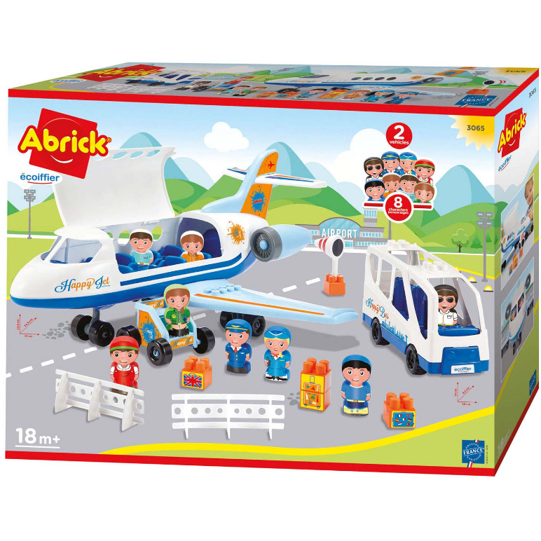 Joc de construit Avion si Autobuz Abrick