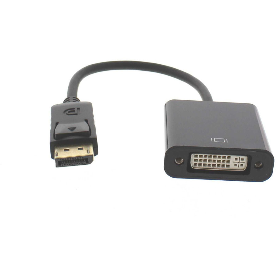 Adaptor WELL Displayport Tata la DVI Mama 15cm Negru