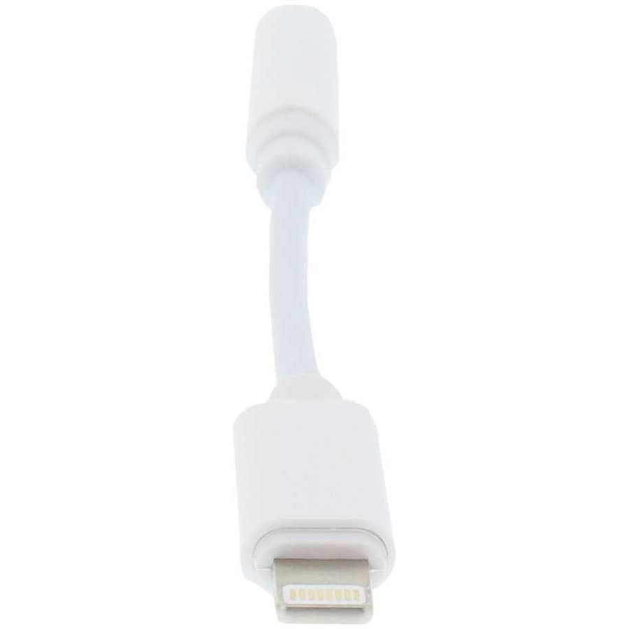 Adaptor WELL Lightning Tata la Jack 3.5mm Mama 10cm Alb — imaginea 3