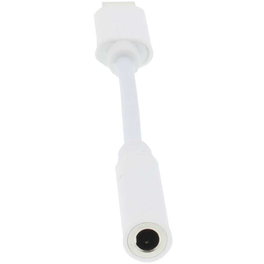 Adaptor WELL Lightning Tata la Jack 3.5mm Mama 10cm Alb — imaginea 4