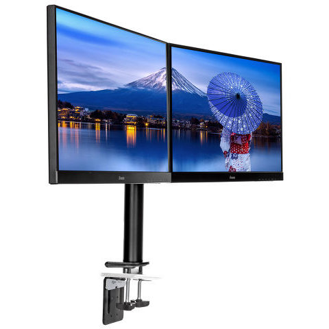 Brat Suport pentru Doua Monitoare 10 - 30inch Black