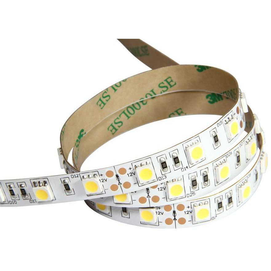 Banda LED SMD5050 6000K 12V 60LED/m 14.4W/m IP20 5m Lumina Rece