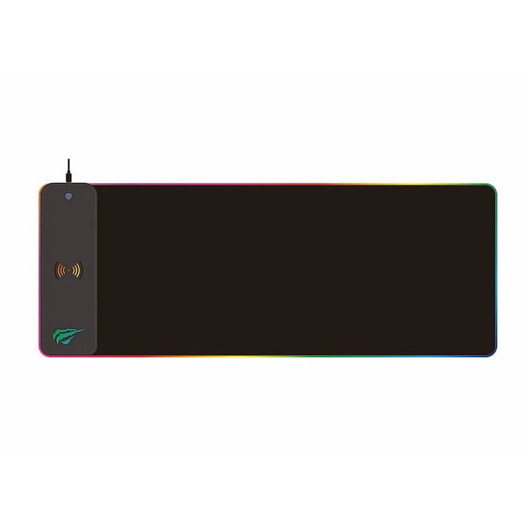 Mousepad MP907, Iluminare RGB, 80x30 cm, Negru