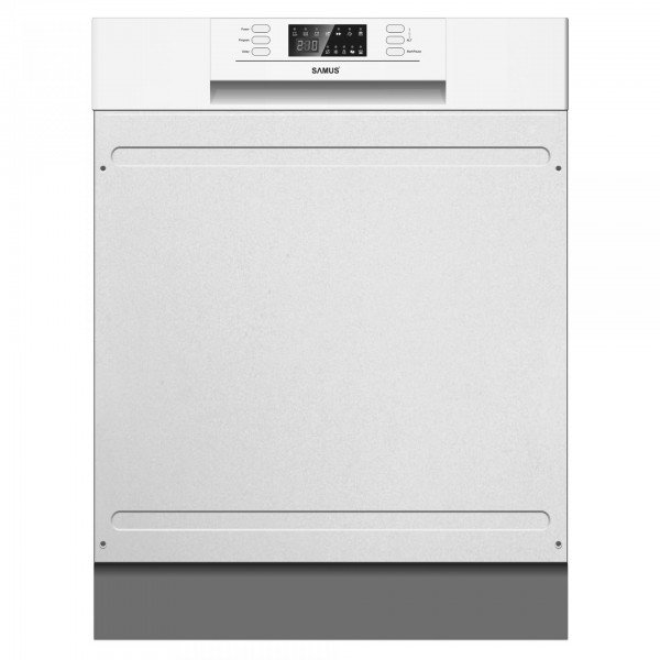 Masina Spalat Vase Partial Incorporabila SSBDW612.6 Afisaj LED Clasa E 6 Programe Alb