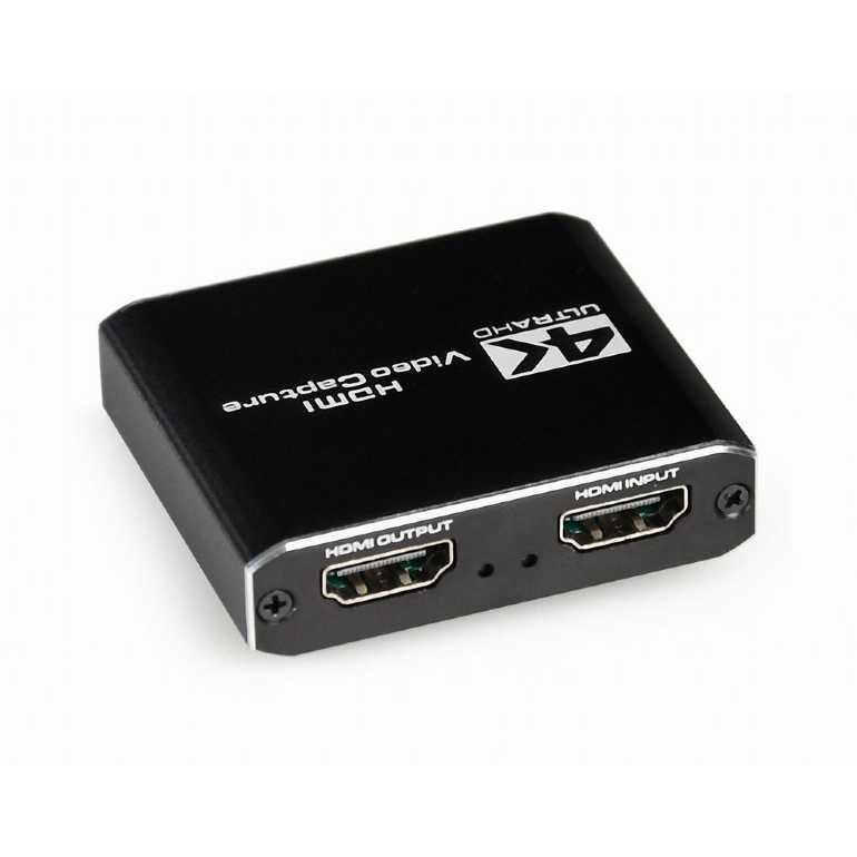 Conector video Gembird UHG-4K2-01 USB HDMI 4K pass-through Negru