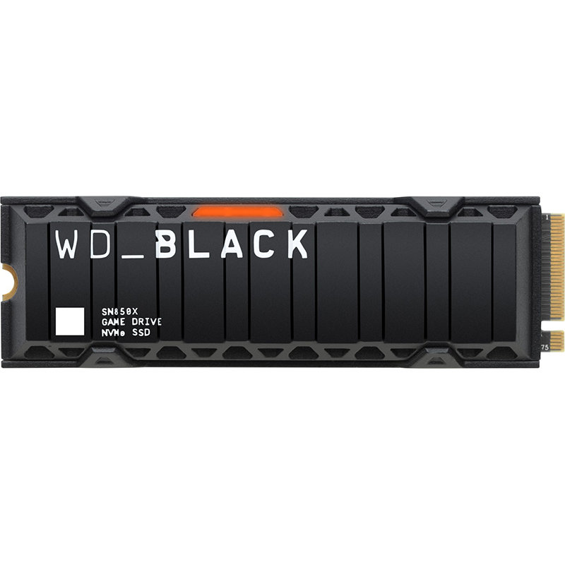 SSD Black SN850X 2TB NVMe PCIe Gen4 x4 M.2 heatsink