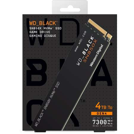 SSD WD Black SN850X 4TB NVMe PCIe Gen4 x4 M.2 ITGalaxy.ro