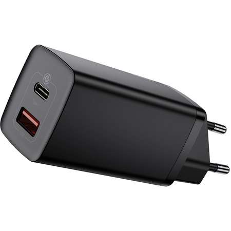 Incarcator Baseus GaN2 Lite, USB/USB-C, Quick Charge 4.0, Power Delivery 3.0, 65W, Negru