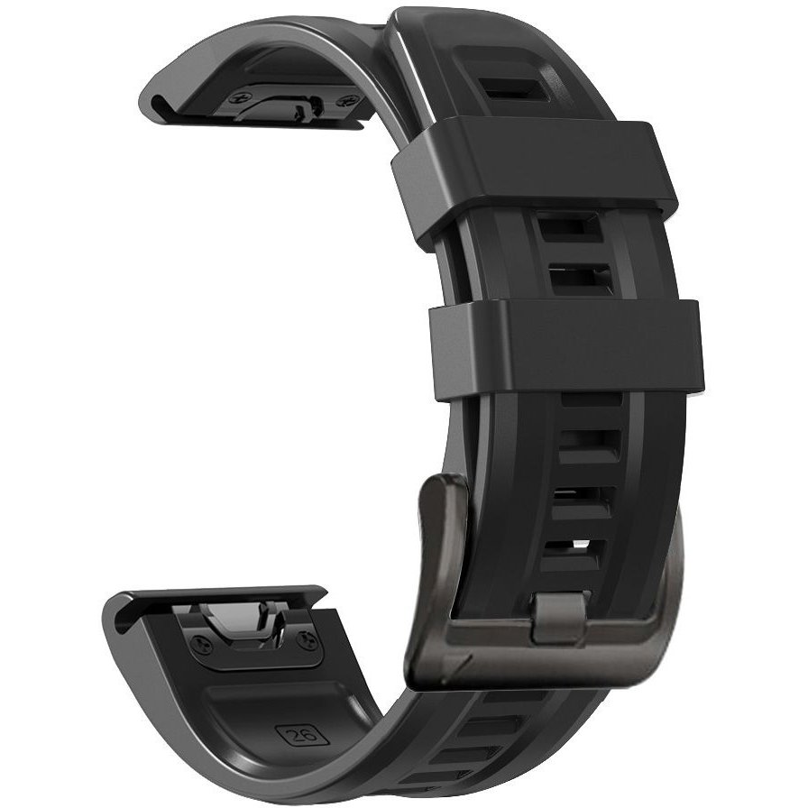 Curea Smartwatch compatibila cu Garmin Fenix 3/5X/3HR/5X Plus/6X/6X Pro/7X Black