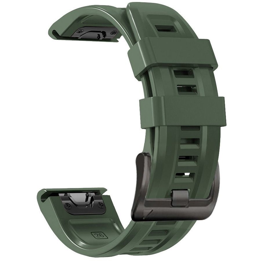 Curea Smartwatch compatibila cu Garmin Fenix 3/5X/3HR/5X Plus/6X/6X Pro/7X Army Green