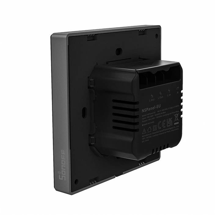 Întrerupător de Perete Sonoff NSPanel Smart Scene Control Prin Aplicație Vocal Funcție Termostat Display Bluetooth Negru — imaginea 3