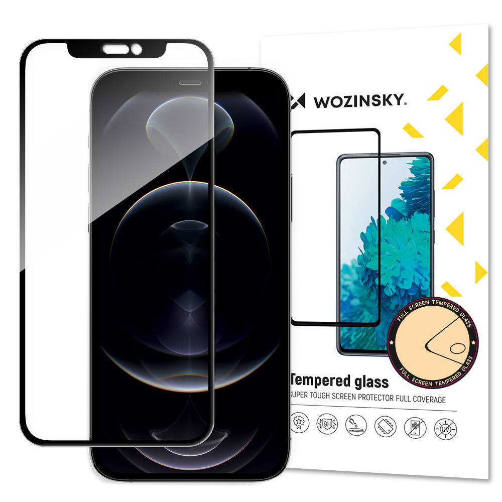 Wozinsky Folie protectie Super Tough Full Glue Cover compatibila cu iPhone 13 Pro Max / iPhone 14 Plus Black