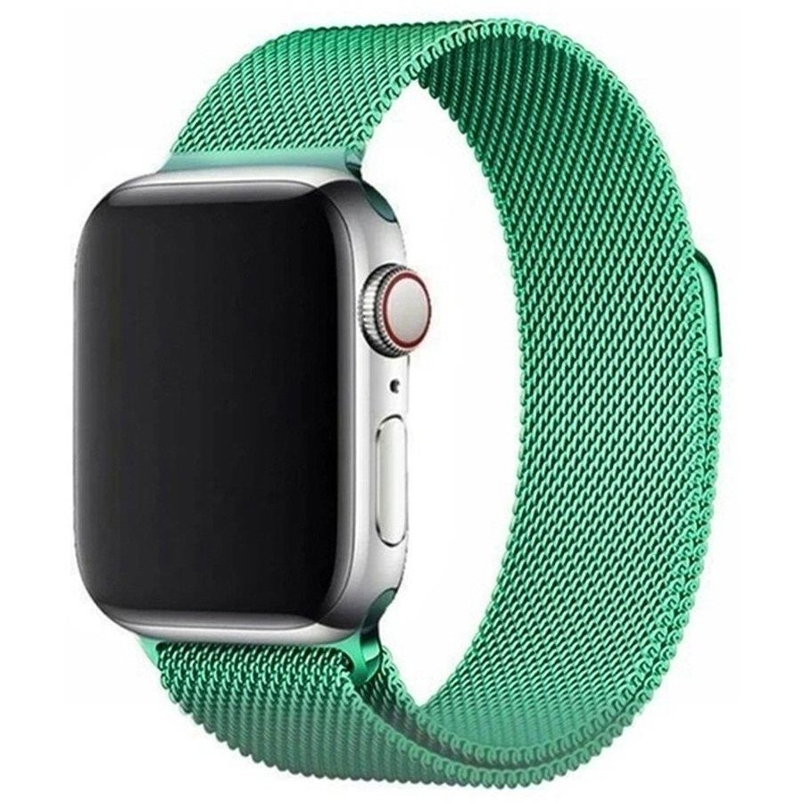 Accesoriu smartwatch Curea otel inoxidabil Magnetic Strap compatibila cu Apple Watch 1/2/3/4/5/6/SE 42/44mm Mint