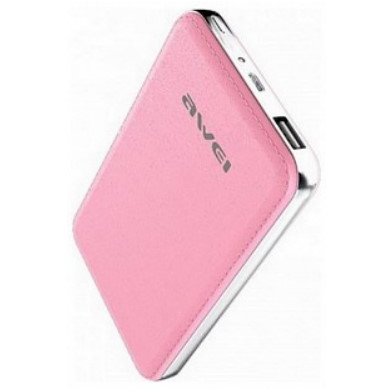 Acumulator extern MG-AWEP84K-08 10400mAh Leather Effect Roz