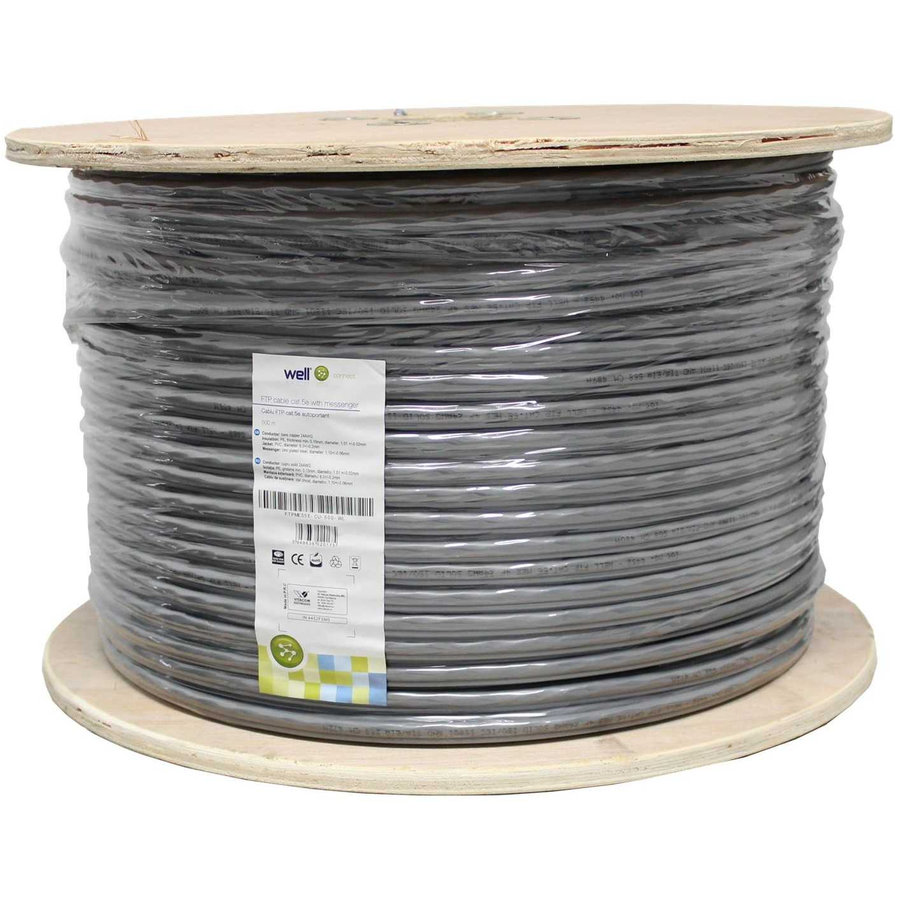 Rola Cablu de Retea F/UTP Cat 5E 500m Grey