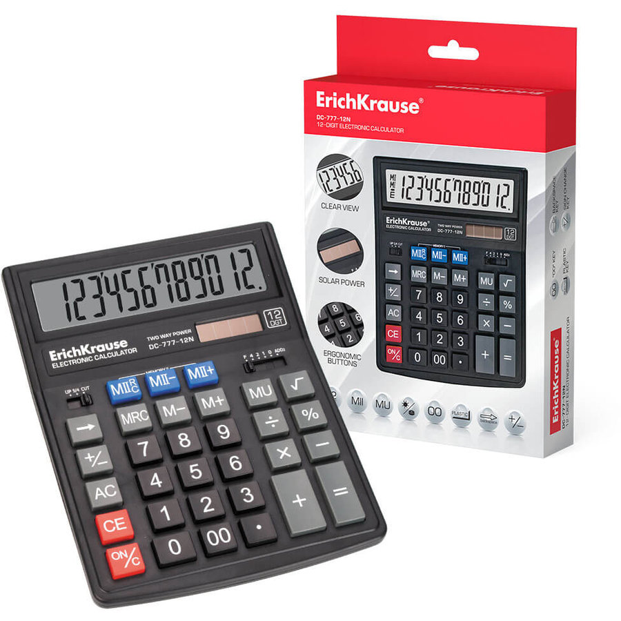 Calculator de birou LCD 14 cifre Black