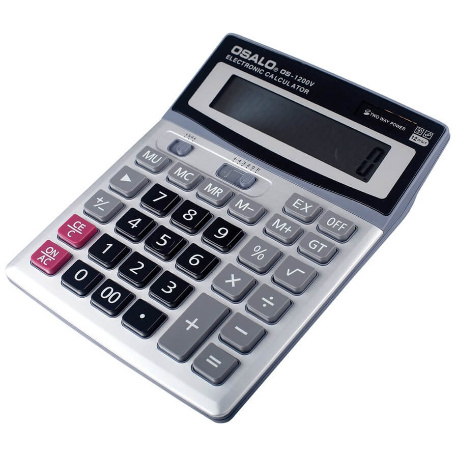 Calculator de birou LCD 12 cifre Grey