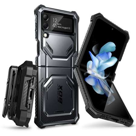 Husa Supcase i-Blason Armorbox compatibila cu Samsung Galaxy Z Flip 4 5G Black