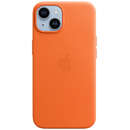 Leather MagSafe pentru iPhone 14 Orange