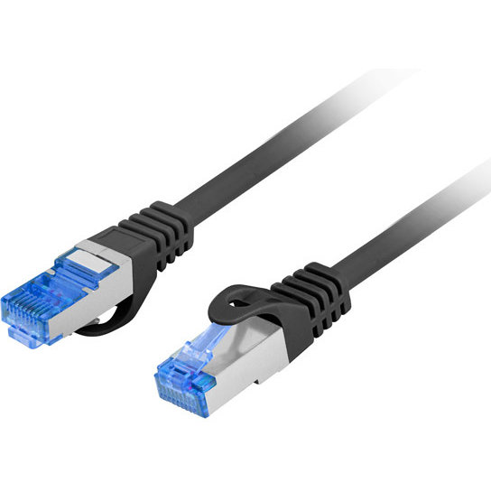 Patchcord S/FTP Cat 6A 1m Black