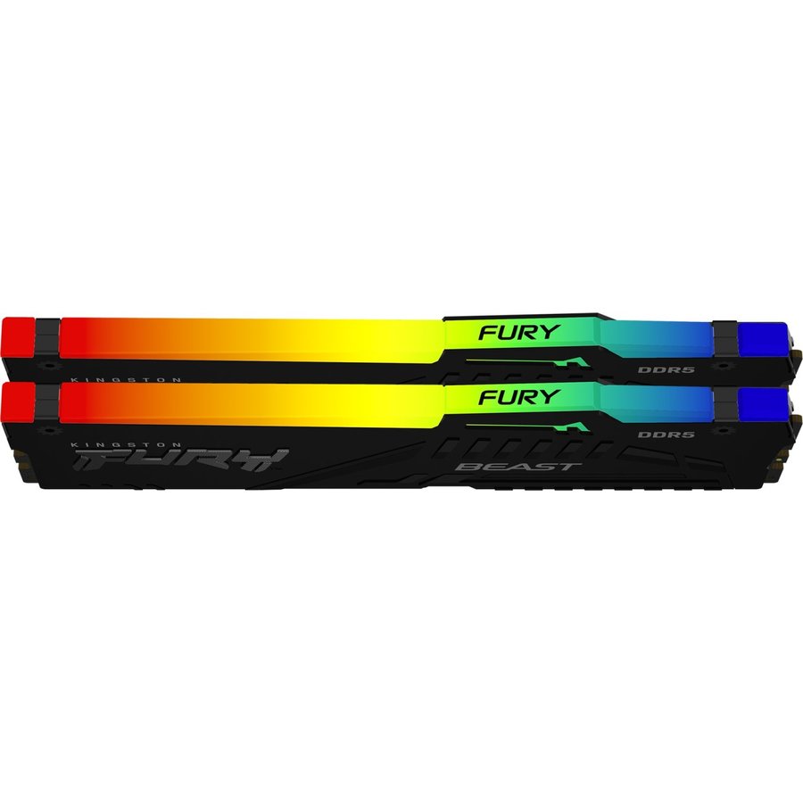 Memorie Kingston Fury Beast RGB EX Black 32GB (2x16GB) DDR5 5600MHz CL36 Dual Channel Kit — imaginea 2