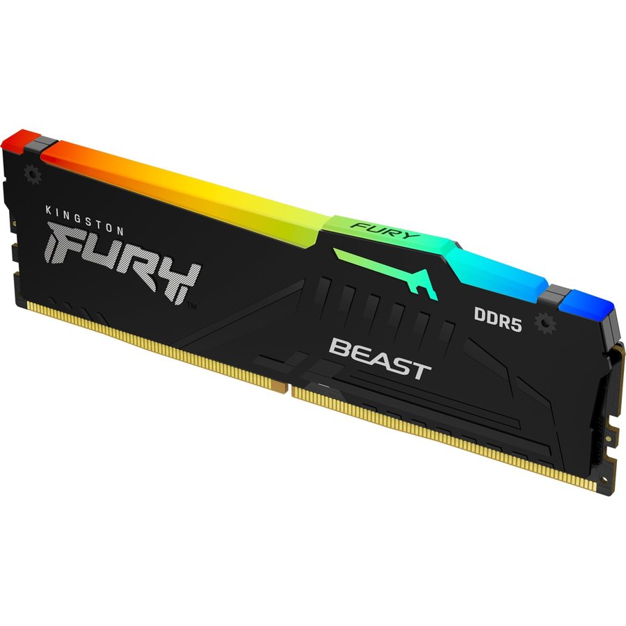 Memorie Kingston Fury Beast RGB EX Black 32GB (2x16GB) DDR5 5600MHz CL36 Dual Channel Kit — imaginea 6