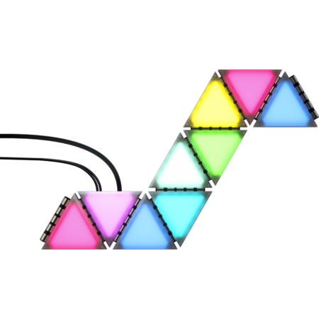 Panouri de Iluminat pentru Carcasă Corsair iCUE LC100 Mini triunghi Kit de Extensie a Plăcilor x 9 Bucati