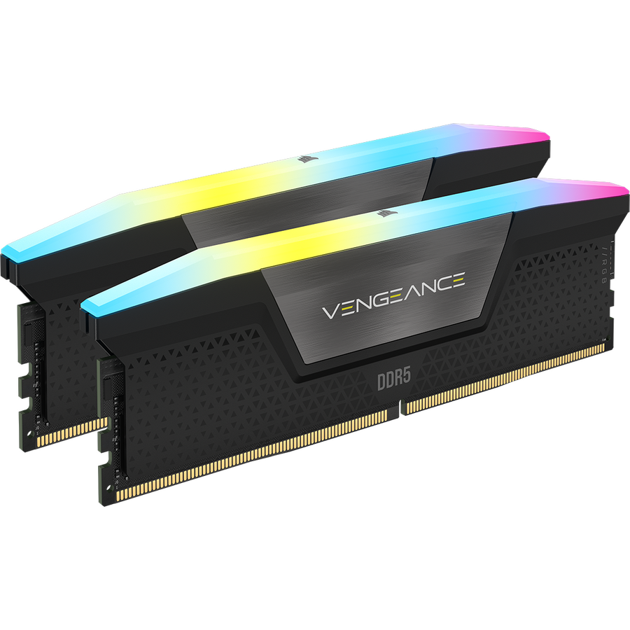 Kit Memorie Vengeance RGB 64GB DDR5 5200MHz CL40 (2x32GB) 1.25V Negru