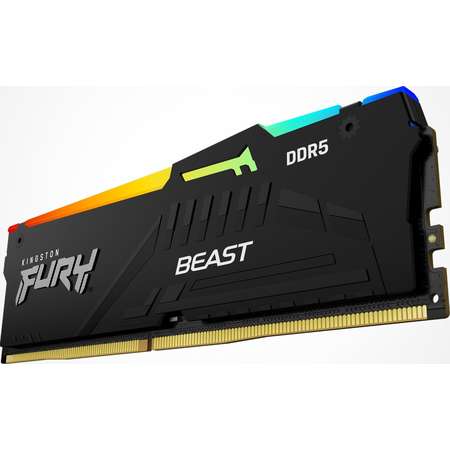 Memorie Kingston FURY Beast RGB EX Black 16GB DDR5 5600MHz CL36