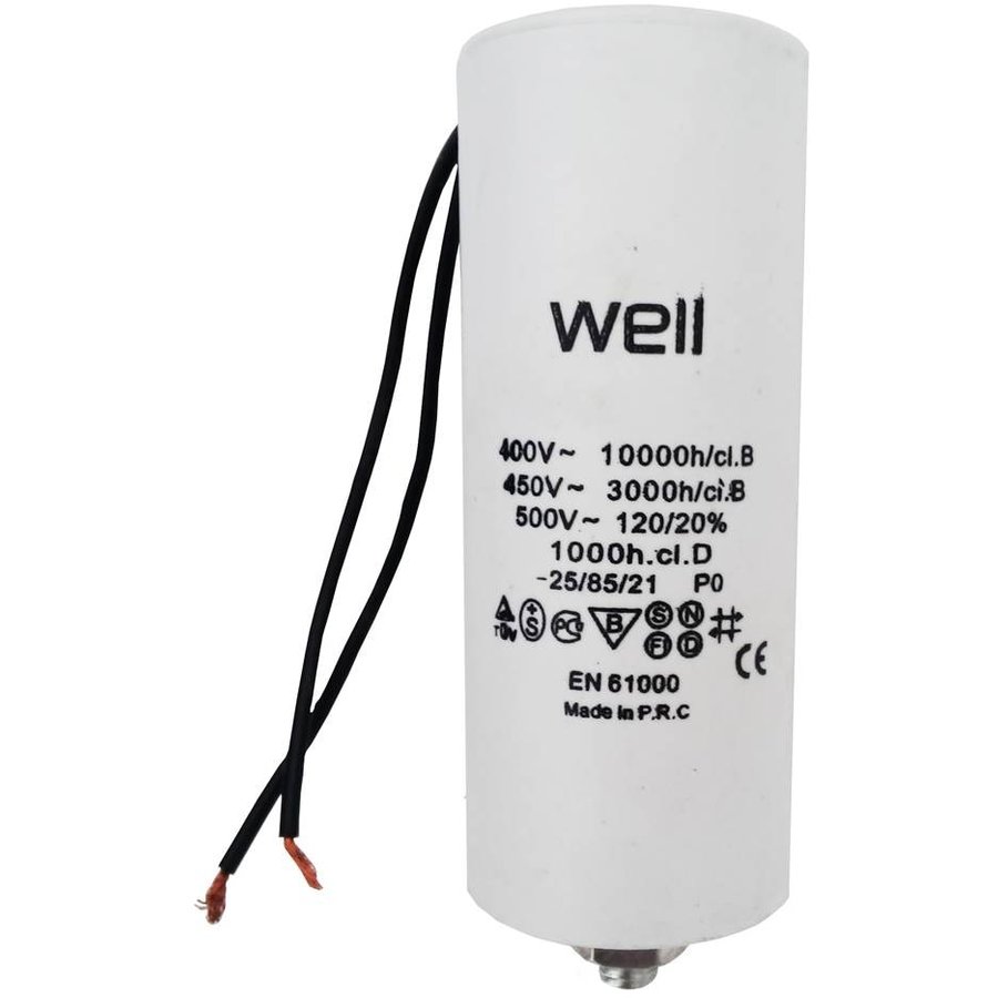 Condensator Pornire Motor WELL 400V 5.5UF White