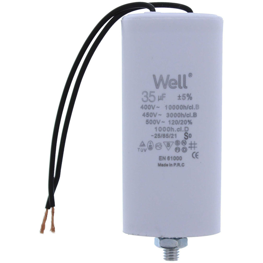 Condensator Pornire Motor 400V 35UF White