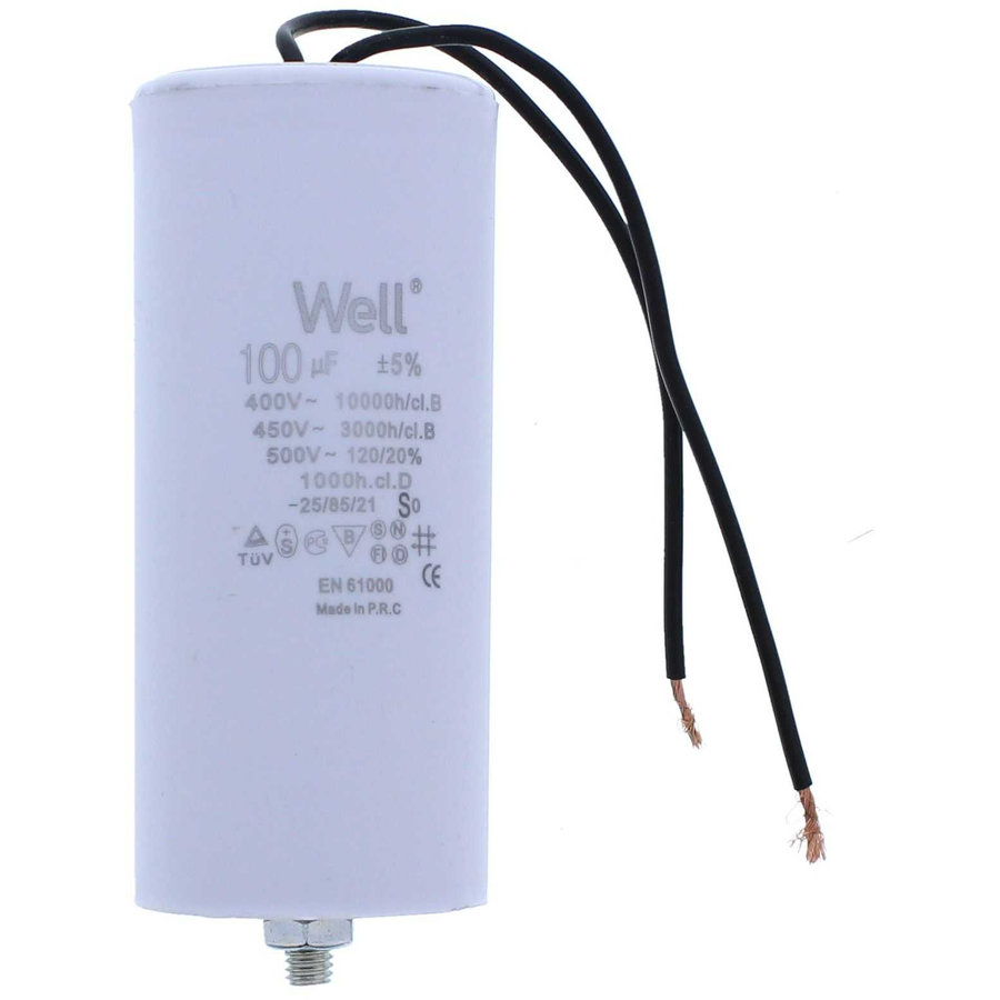 Condensator Pornire Motor 400V 100UF White
