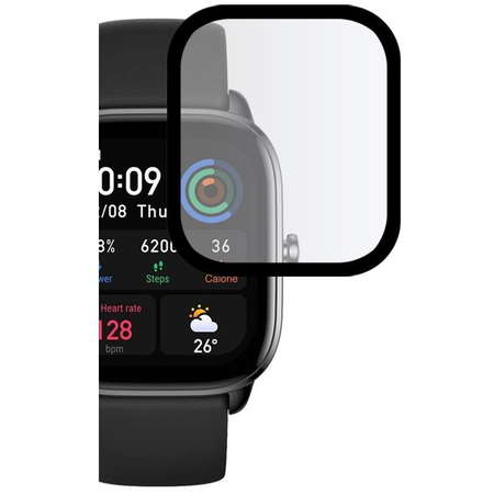 Accesoriu smartwatch Glass Pro Folie protectie HOFI Hybrid Glass 0.3mm 7H compatibila cu Xiaomi Amazfit GTS 4 Mini Black