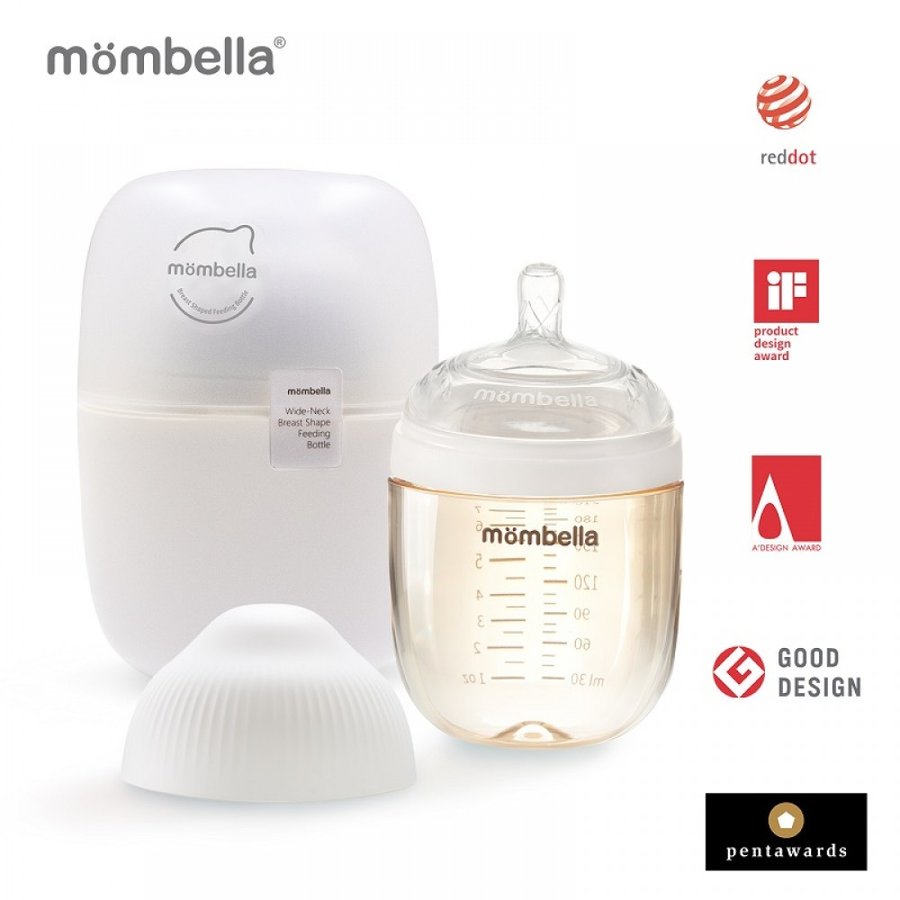 Biberon Anticolici cu Tetina M Flux Breast-Like 210ml Ivory