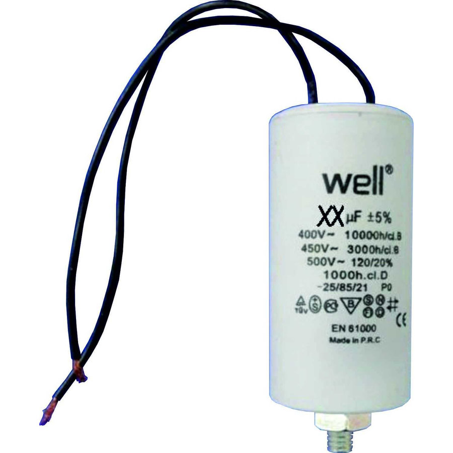 Condensator Pornire Motor 400V 6uF White