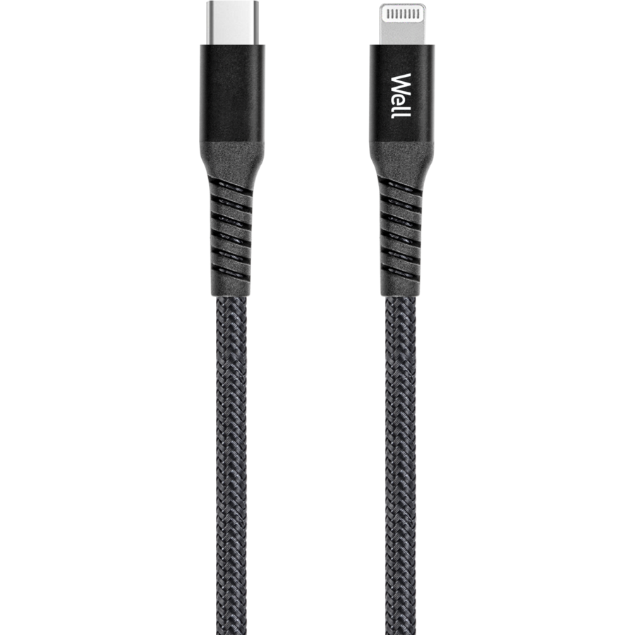 Cablu USB-C - Lightning 1m Black