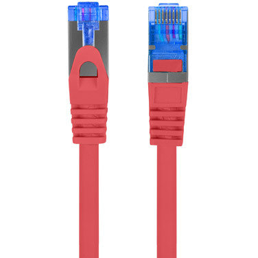 Patchcord S/FTP Cat 6A 0.5m Red