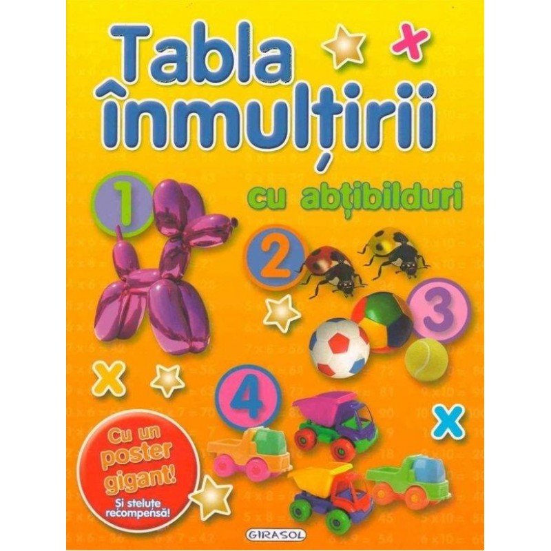 Jucarie Educativa Tabla inmultirii cu abtibilduri