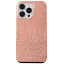 Dual Layer Pink Croco pentru iPhone 14 Pro