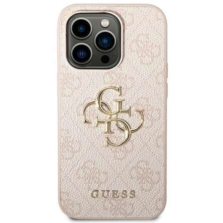 Husa Guess GUHCP14L4GMGPI compatibila cu iPhone 14 Pro, 4G Big Metal Logo, Roz