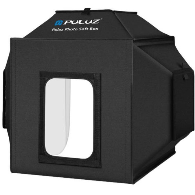 Accesoriu Camera Video Actiune , LED-uri incorporate, fundaluri multiple, fotografie/mini-filmulete de produs, 40cm, Negru