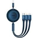 Bright Mirror 2 USB - Micro-USB / Lightning / USB Type-C 66W 1.1m Albastru