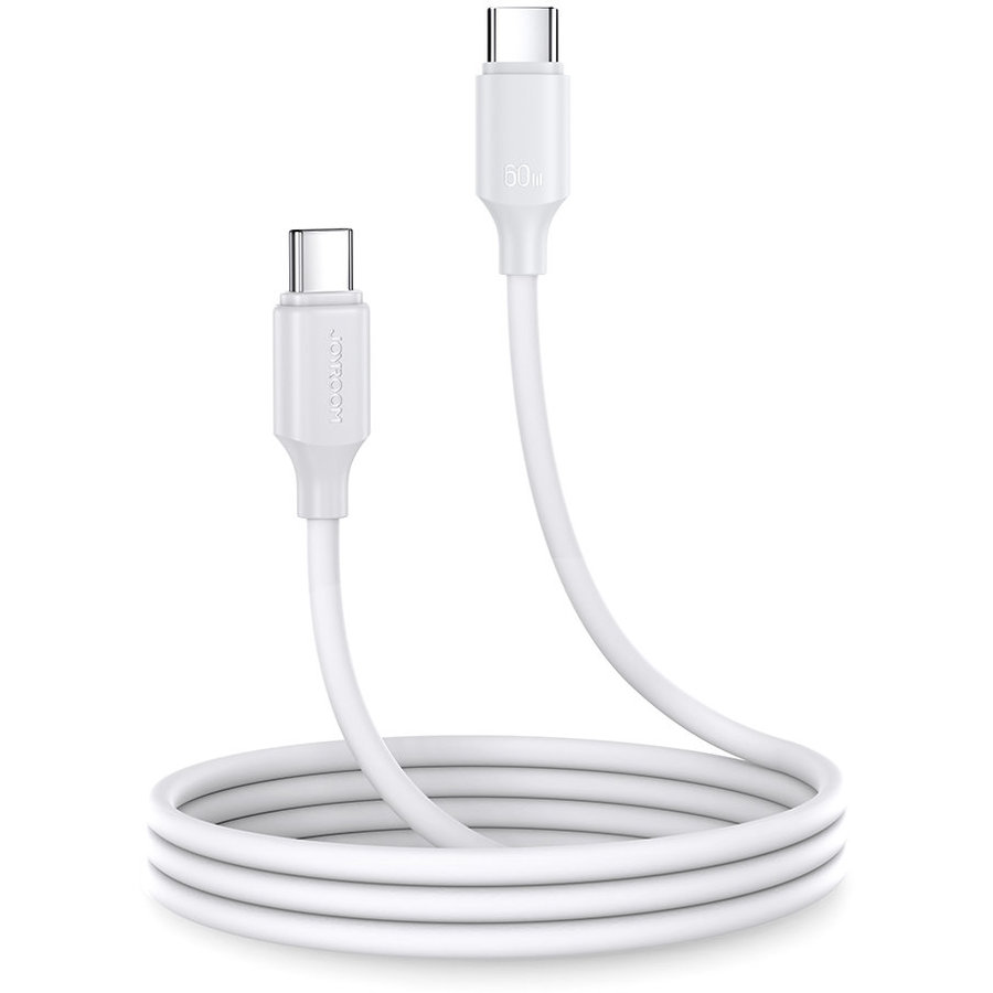 Cablu de date S-CC060A9, 2x USB Type-C, PD 60W, 1m, Alb