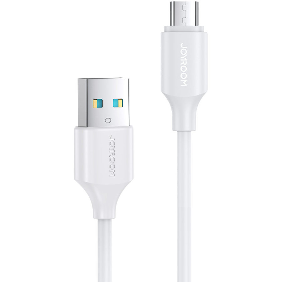 Cablu de date S-UM018A9, USB/Micro-USB, 2.4A, 25cm, Alb