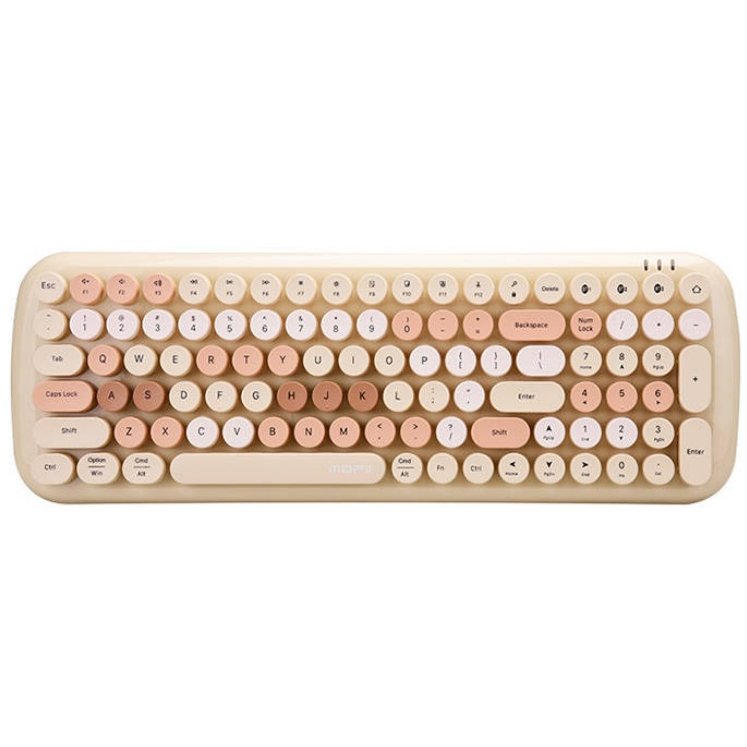 Tastatura Candy BT, 100 taste, Bluetooth 4.0, Beige