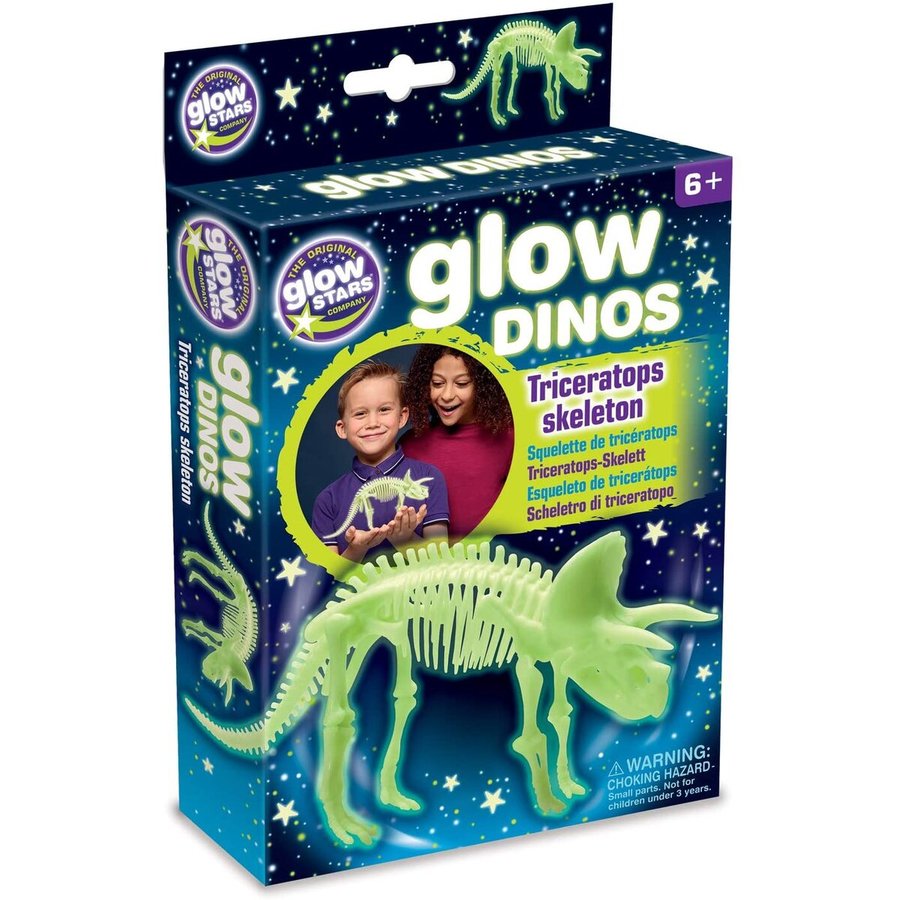 Jucarie Educativa Schelet Triceratops reflectorizant